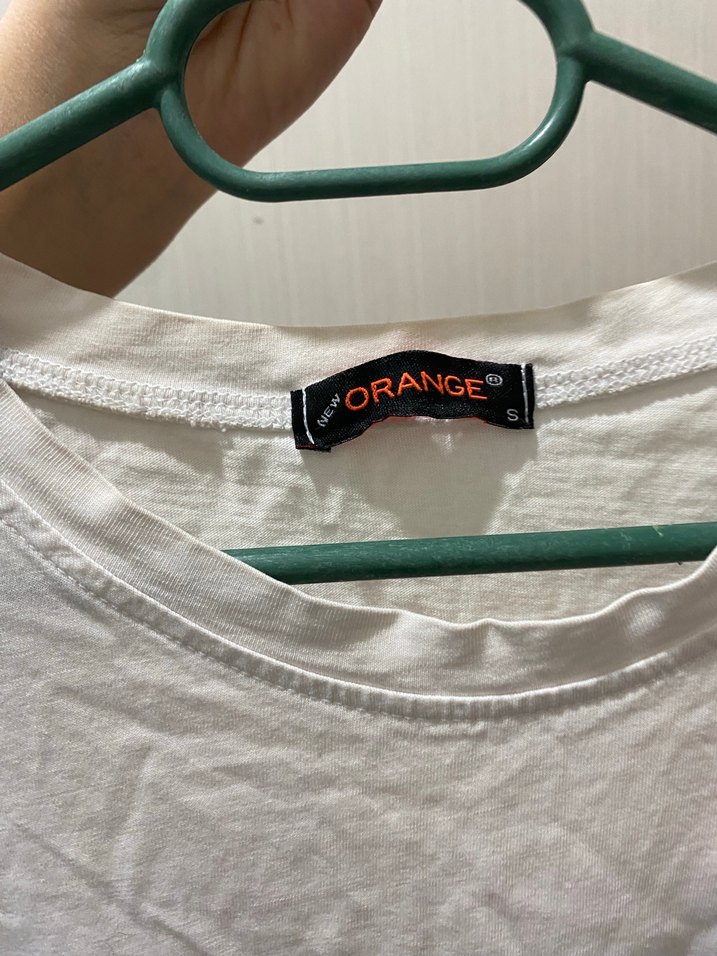 Baskılı Beyaz Kadın Tişört Mini Kesim - Görsel 3