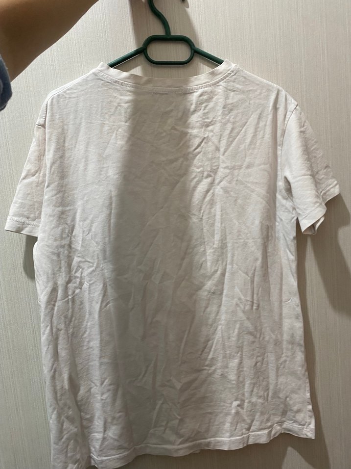 Baskılı Beyaz Kadın Tişört Mini Kesim - Görsel 2