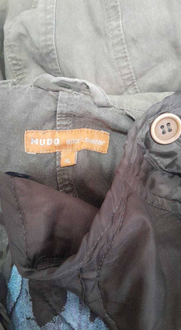 Haki Düğmeli Erkek Keten Ceket - Görsel 3