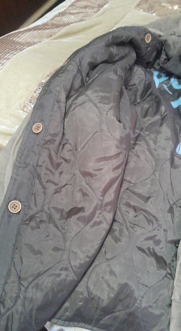 Haki Düğmeli Erkek Keten Ceket - Görsel 4