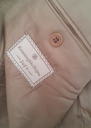 Bej Erkek Klasik Kesim Ceket - Görsel 2