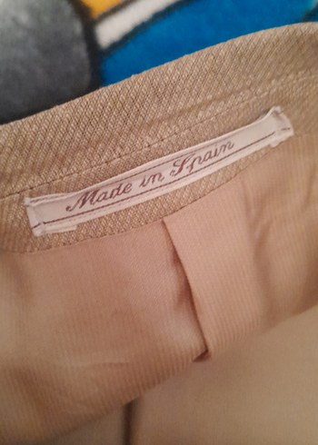 Bej Erkek Klasik Kesim Ceket - Görsel 4