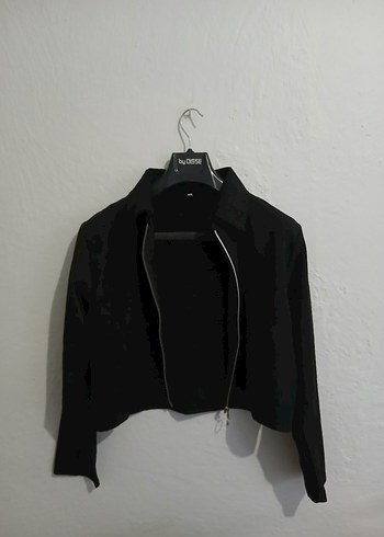 Siyah Fermuarlı Kadın Ceket - Görsel 2