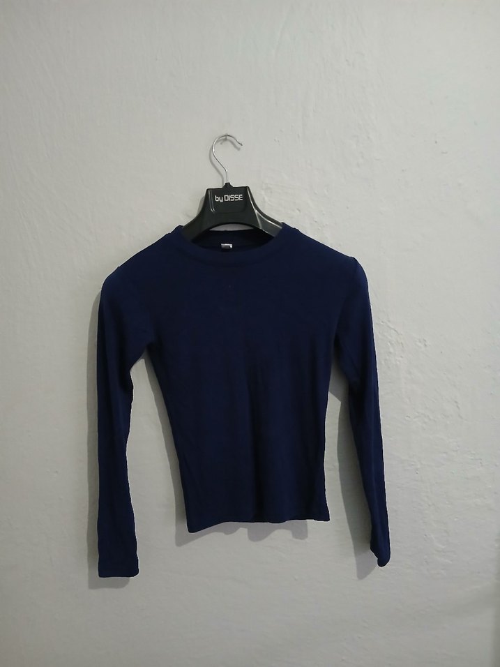 OYSHO Kadın Lacivert Uzun Kollu Basic BODY - Görsel 2