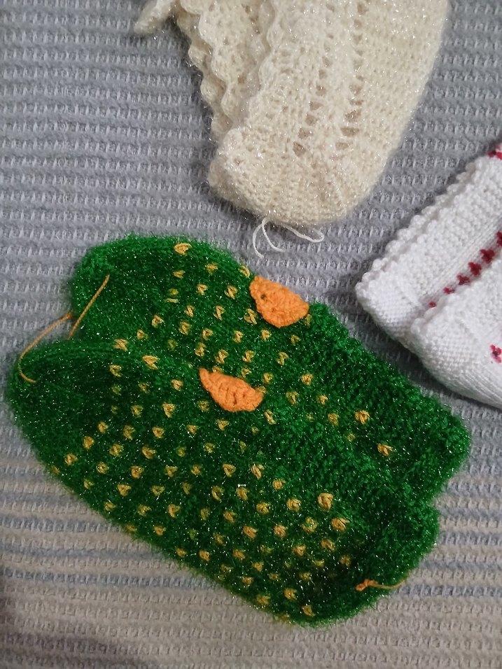 ÇEYİZLİK El Yapımı Örgü Çoraplar ve Patikler - Görsel 3