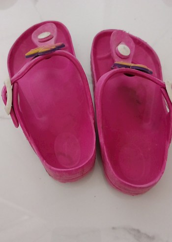 Pembe Barbie Tokalı Kız Terlikleri - Görsel 3