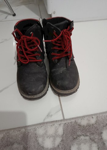 Kırmızı Siyah Bağcıklı Erkek Çocuk Bot - Görsel 3