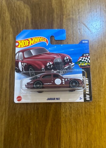Hot Wheels Koyu Kırmızı Jaguar MK1 Oyuncak Araba - Görsel 2