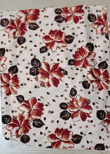 Renkli Çiçek Desenli Kadın Uzun Pareo - Görsel 2