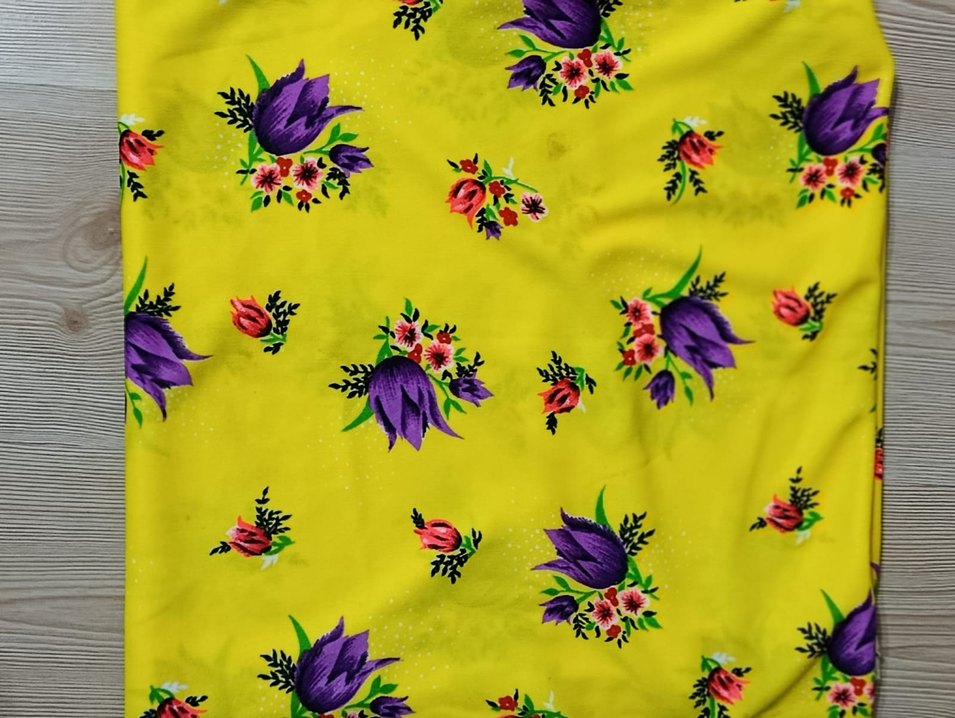 Renkli Çiçek Desenli Kadın Uzun Pareo - Görsel 3