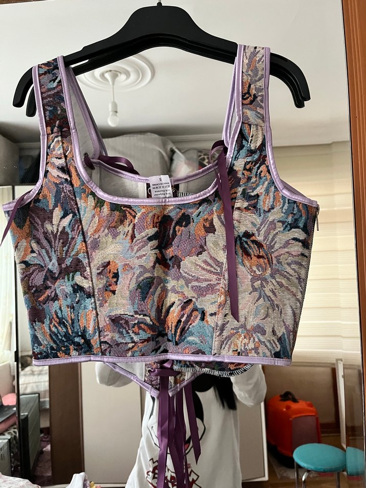 Desenli Kadın Büstiyer - Görsel 3