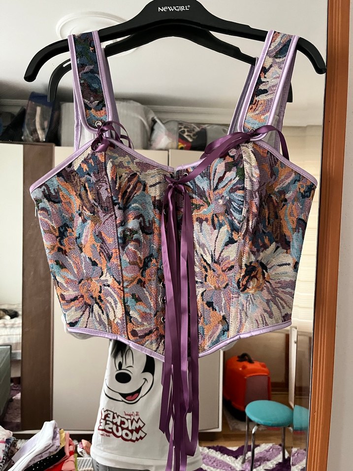 Desenli Kadın Büstiyer - Görsel 2