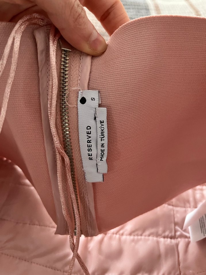 Pembe Tüylü Mini Bustiyer - Görsel 3