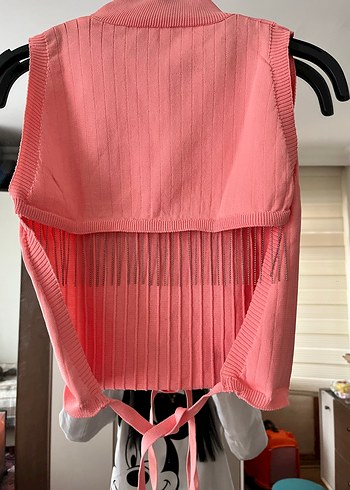 Kadın sırt dekolteli crop - Görsel 2