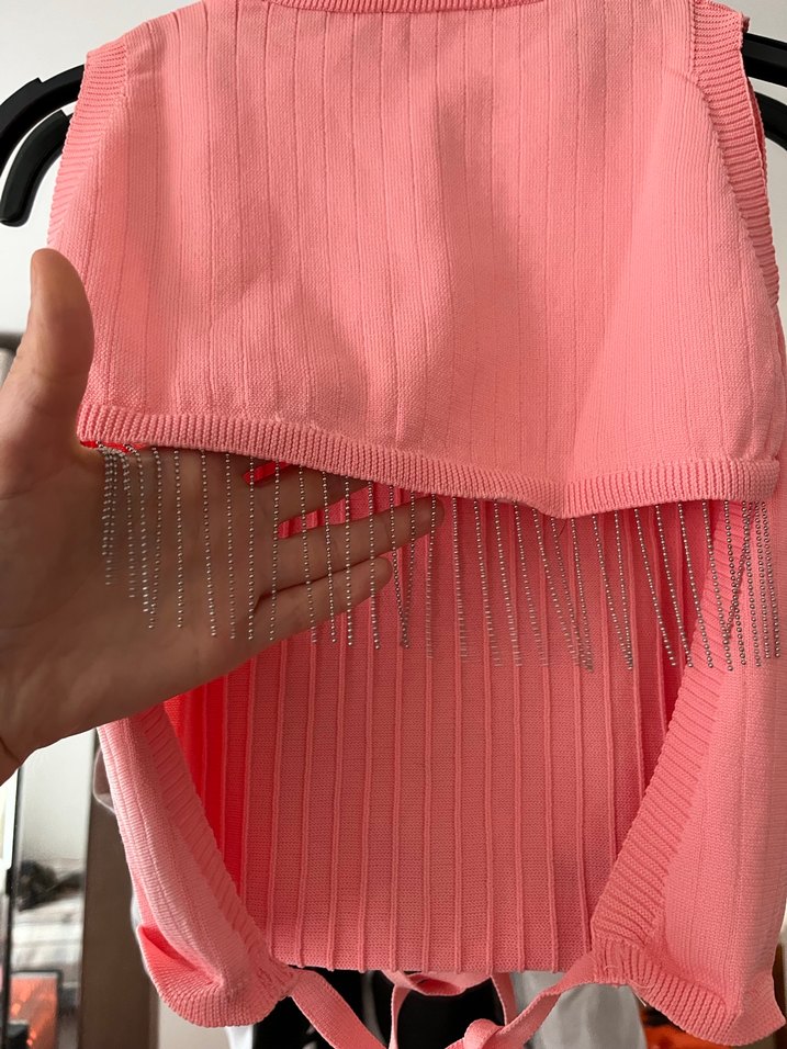 Kadın sırt dekolteli crop - Görsel 3