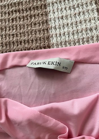 Kadın Pembe Straplez Bluz - Görsel 3