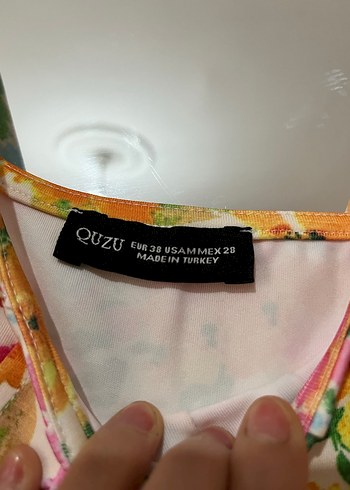 Çiçek Desenli Midi Büstiyer - Görsel 2