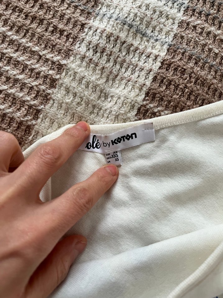 Kadın tek omuz crop - Görsel 2