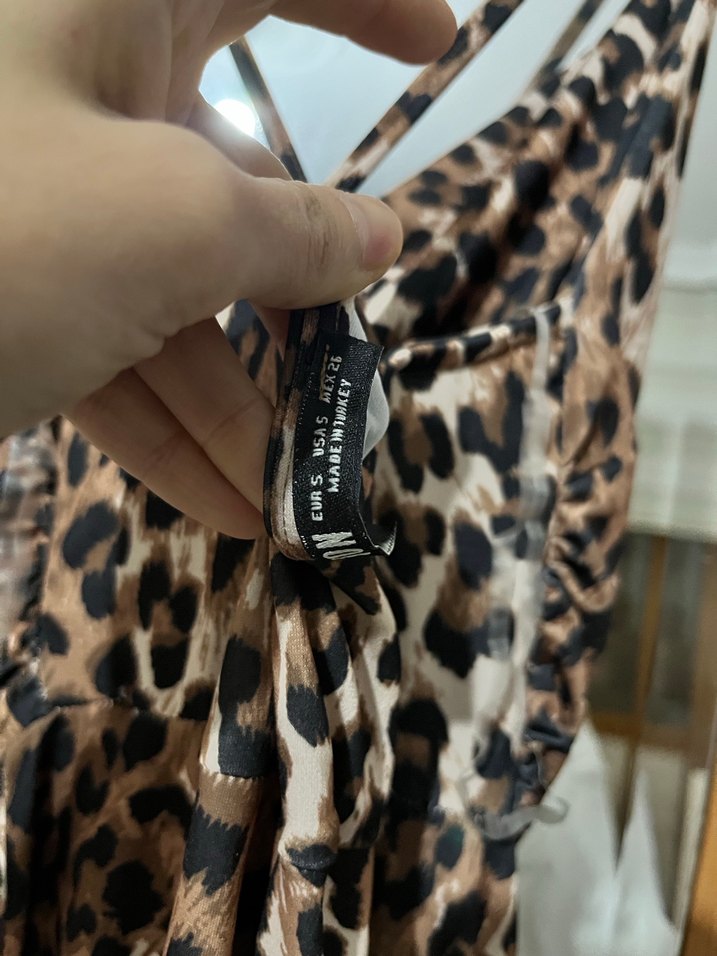 Leopar Desenli Tulum - Görsel 4