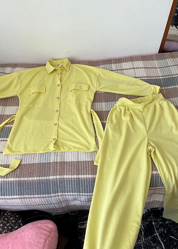 Quzu Pastel Sari Rahat İkili Takim