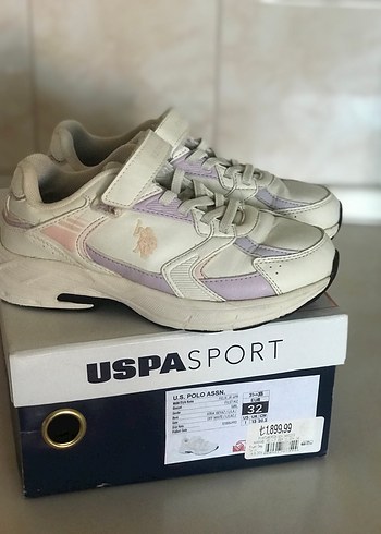 Kız Çocuk Beyaz Cırtlı Spor Ayakkabı - Görsel 2