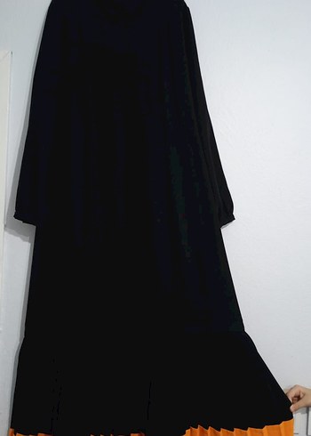 Siyah Uzun Gotik Kadın Elbise - Görsel 3