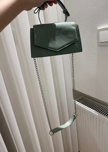 Yeşil Pastel Deri Kadın Çantası - Görsel 3