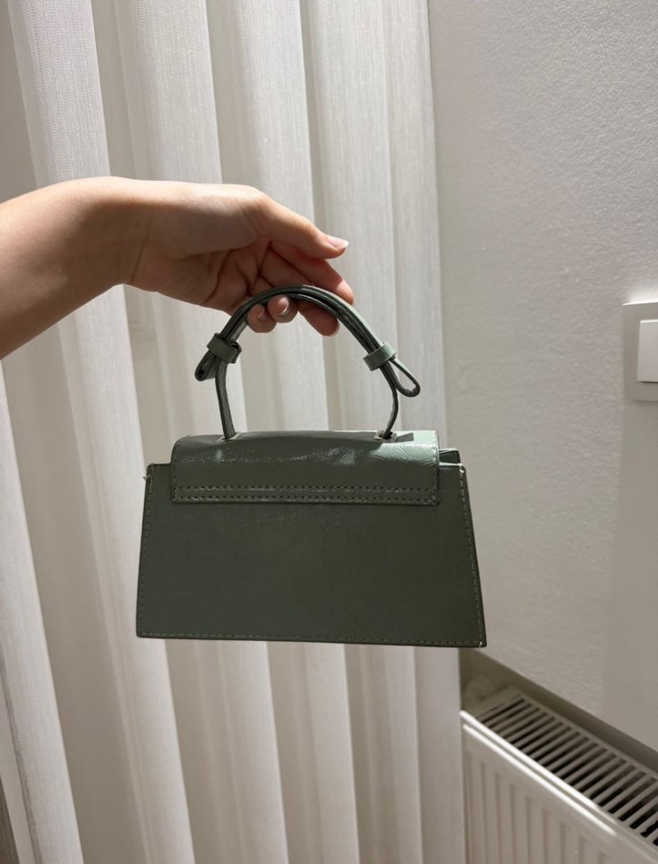 Yeşil Pastel Deri Kadın Çantası - Görsel 2