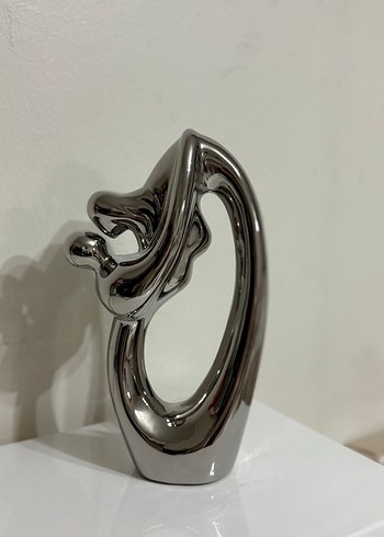 Şık & Modern Gümüş Dekor Biblo - Görsel 2