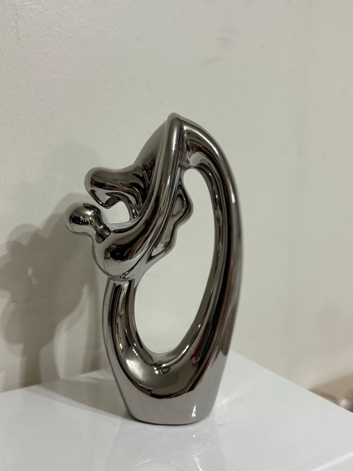 Şık & Modern Gümüş Dekor Biblo - Görsel 2