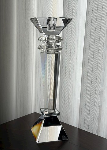 ŞIK KRİSTAL CAM ŞAMDAN / DEKORATİF ŞAMDAN - Görsel 3