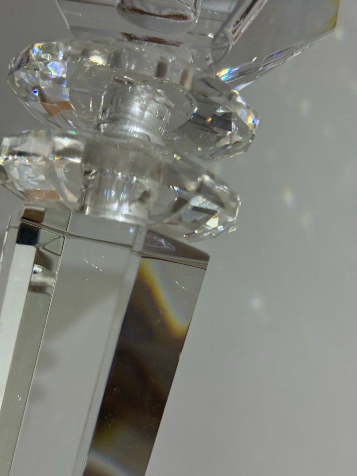 ŞIK KRİSTAL CAM ŞAMDAN / DEKORATİF ŞAMDAN - Görsel 5