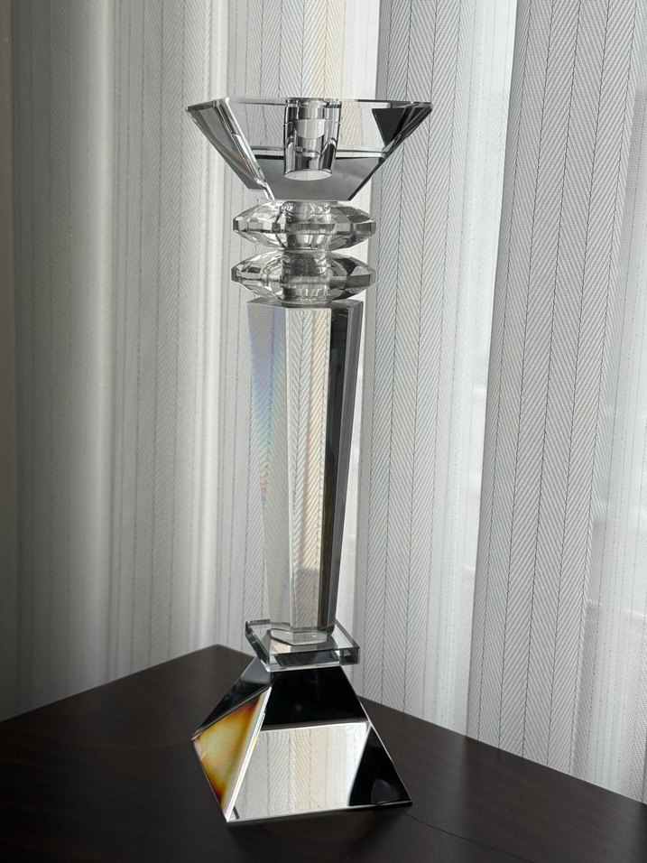 ŞIK KRİSTAL CAM ŞAMDAN / DEKORATİF ŞAMDAN - Görsel 3