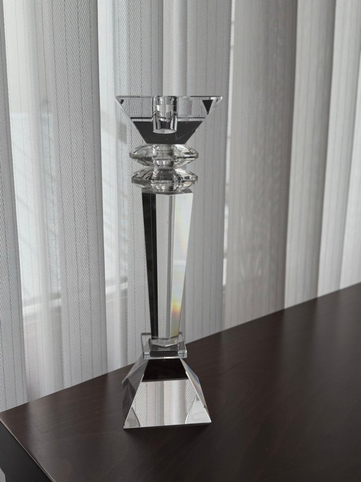 ŞIK KRİSTAL CAM ŞAMDAN / DEKORATİF ŞAMDAN - Görsel 2