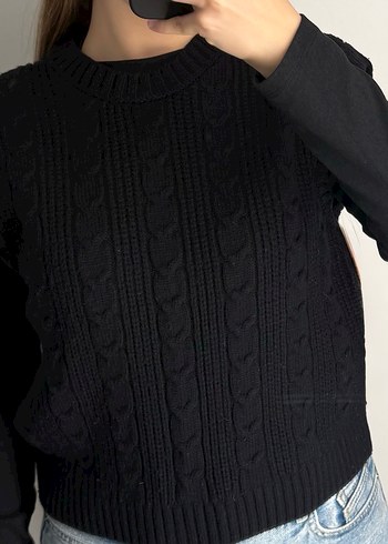 STRADIVARIUS LACİVERT SÜVETER - Görsel 4