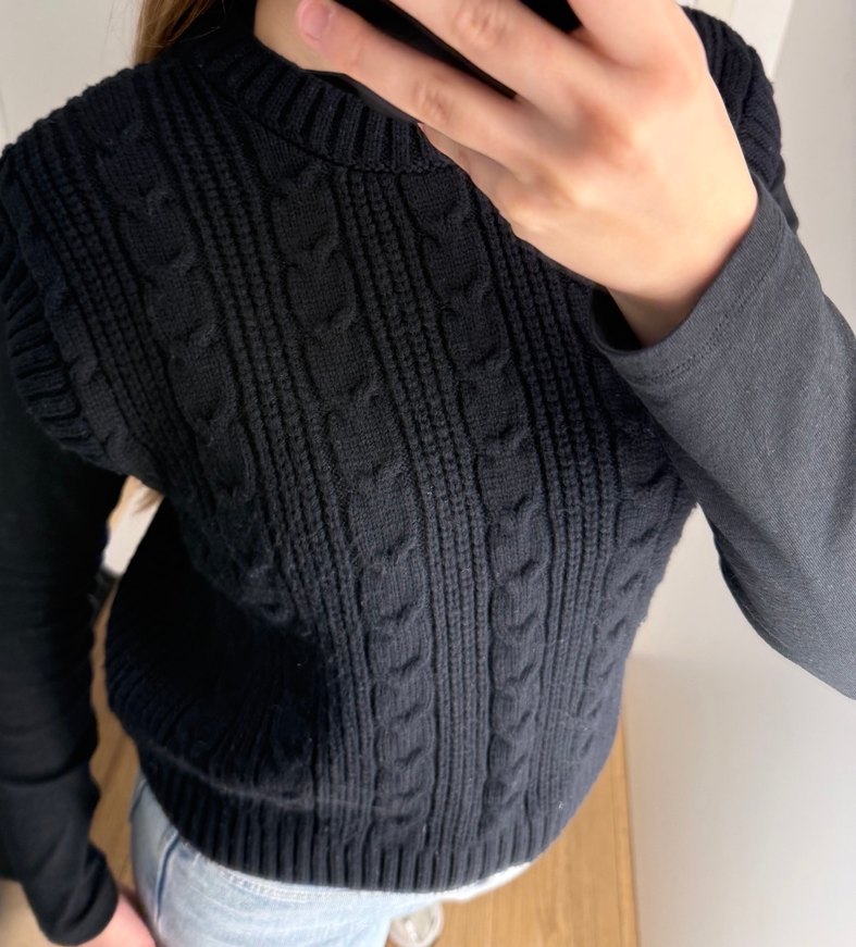 STRADIVARIUS LACİVERT SÜVETER - Görsel 2