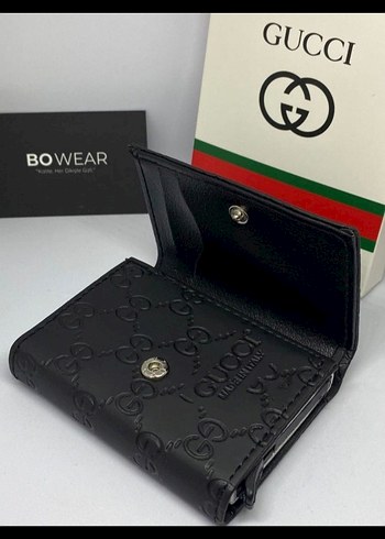 Gucci Siyah Baskılı Erkek Cüzdanı - Görsel 5
