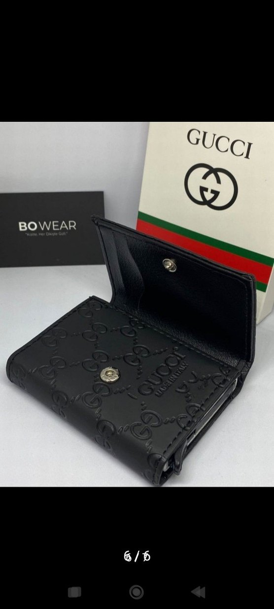 Gucci Siyah Baskılı Erkek Cüzdanı - Görsel 3