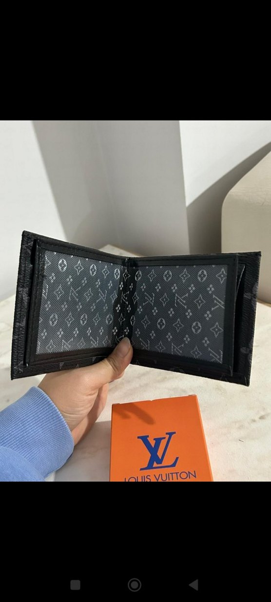 Louis Vuitton Siyah Desenli Erkek Cüzdanı - Görsel 3