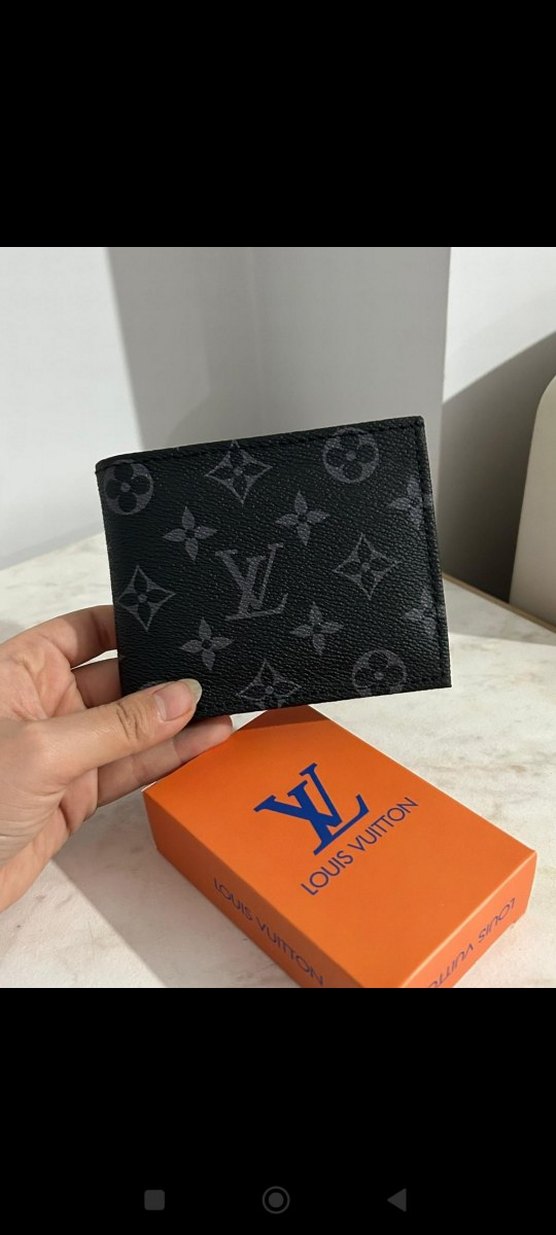 Louis Vuitton Siyah Desenli Erkek Cüzdanı - Görsel 2
