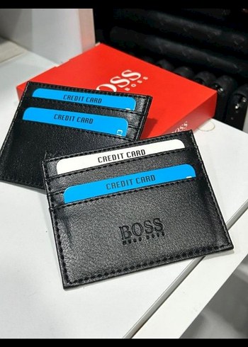 BOSS Siyah Deri Kartlık - Görsel 2