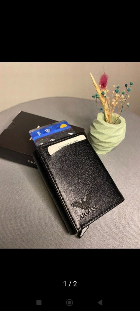 Armani Siyah Erkek Cüzdanı - Görsel 2