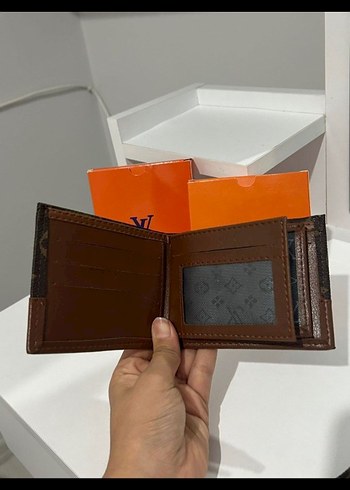 Louis Vuitton Erkek Kahverengi Baskılı Cüzdan - Görsel 3