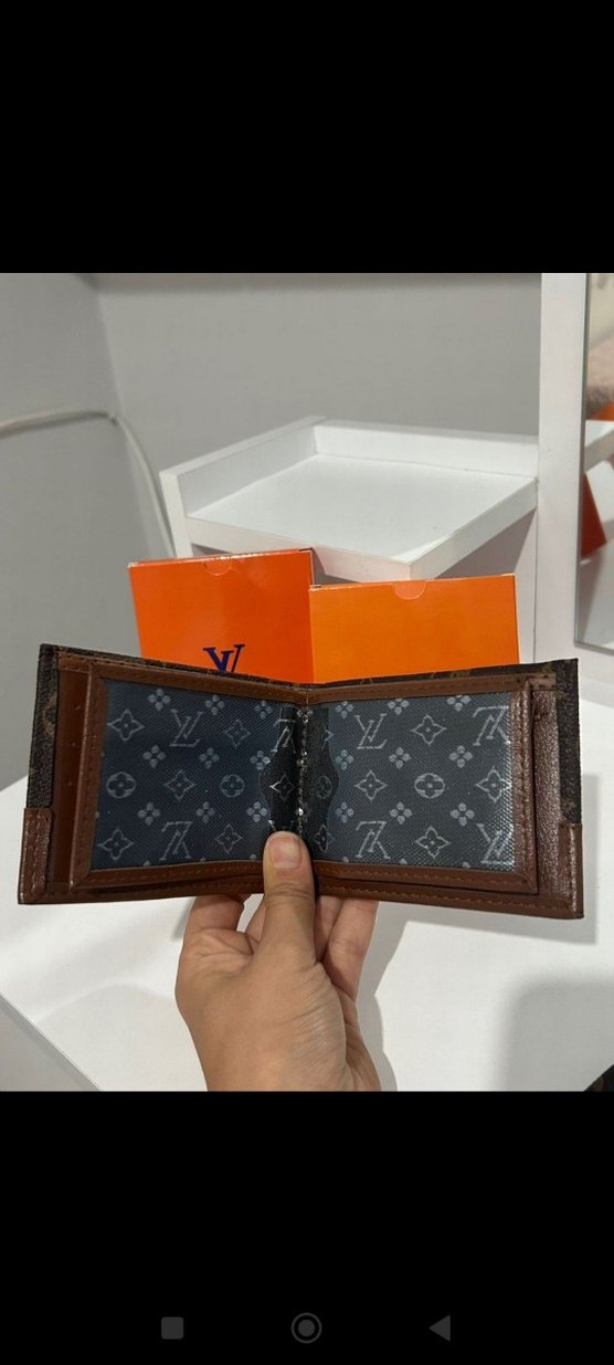 Louis Vuitton Erkek Kahverengi Baskılı Cüzdan - Görsel 2