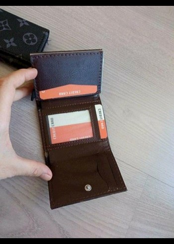 Erkek Kahverengi Baskılı Cüzdan - Görsel 3