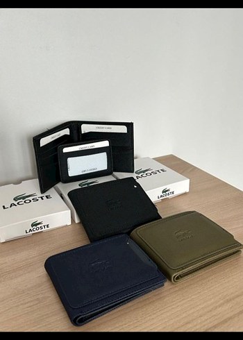 Lacoste Erkek Siyah Deri Cüzdan - Görsel 7