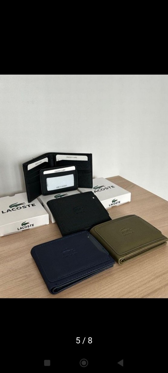 Lacoste Erkek Siyah Deri Cüzdan - Görsel 3