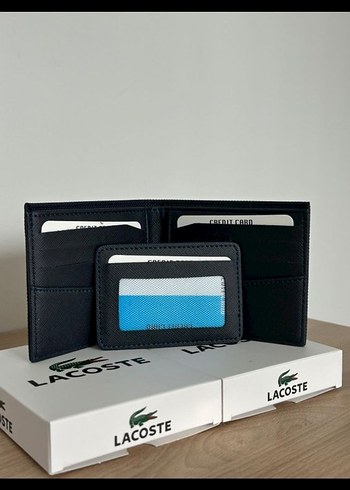 Lacoste Siyah Minimalist Erkek Cüzdanı - Görsel 4