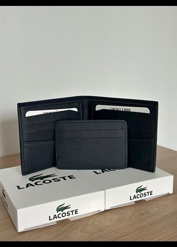 Lacoste Siyah Minimalist Erkek Cüzdanı - Görsel 3
