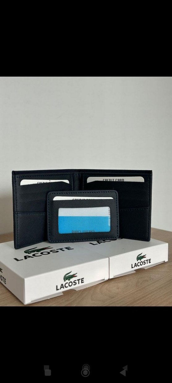 Lacoste Siyah Minimalist Erkek Cüzdanı - Görsel 4